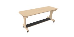 Inzettafel 165 voor J-tafel 225 cm berken Tangara Groothandel voor de Kinderopvang Kinderdagverblijfinrichting